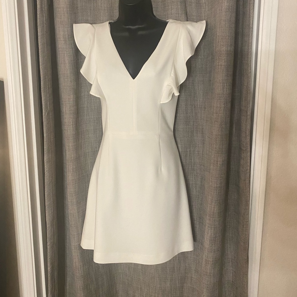 French Connection Whisper Ruffle Minidress